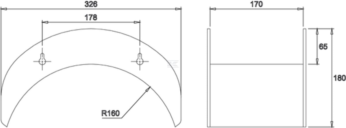 ALBA-Krapf Wall hose bracket Alba+ BIG