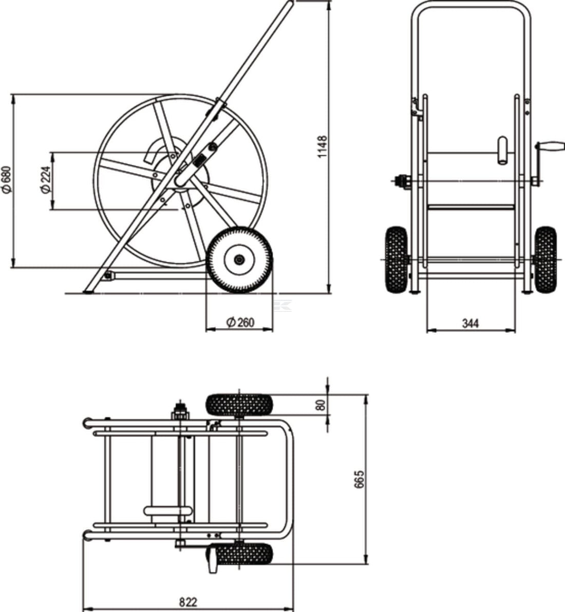 ALBA-Krapf Hose cart Alba+ Profi II