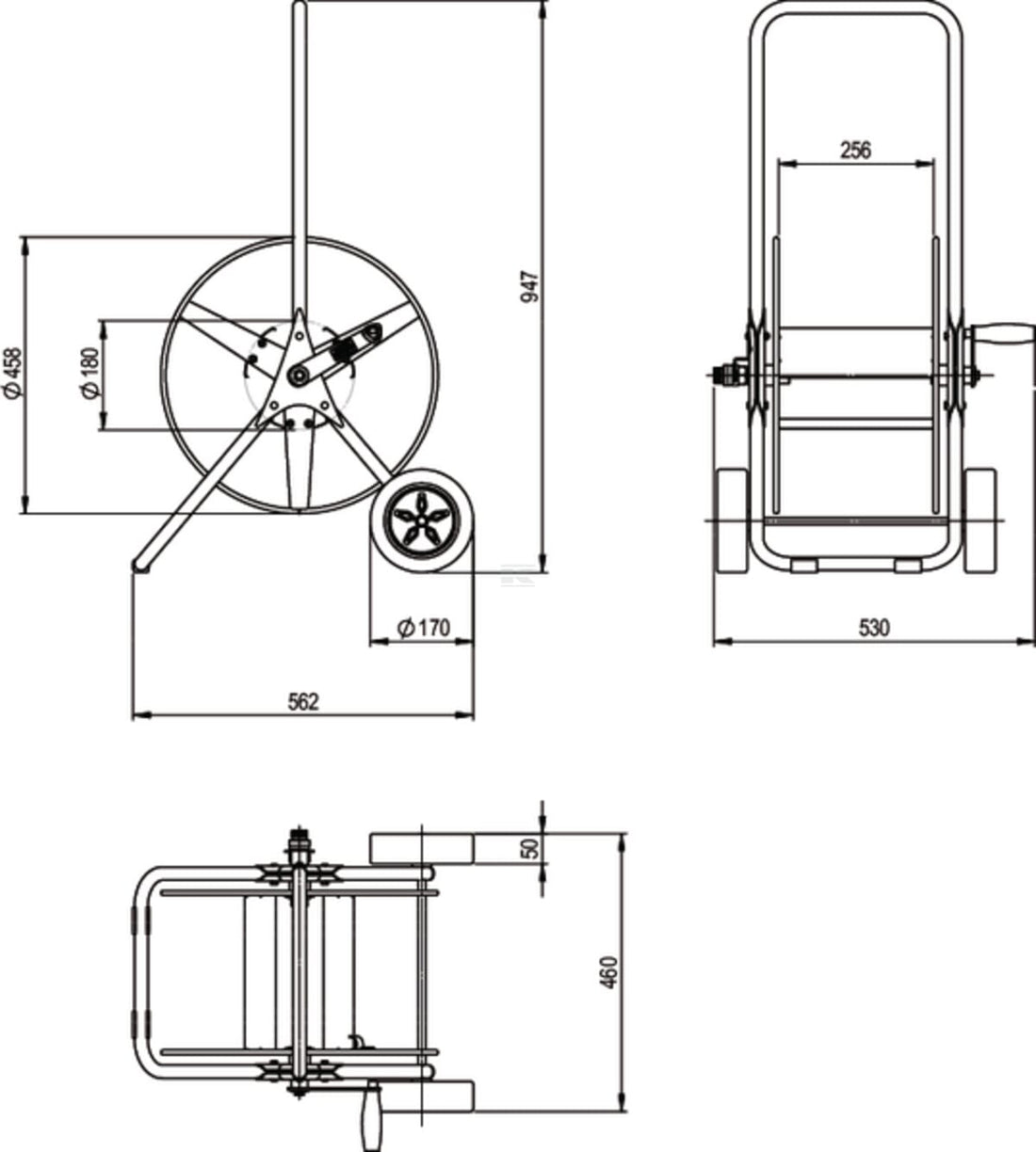 ALBA-Krapf Hose cart Alba+ Silver II