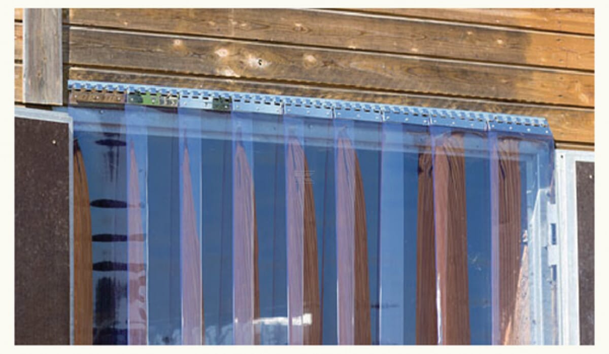Hook strip for PVC curtain