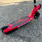 Prizm Kids 12V Electric Scooter with Flashlights and Headlight Red