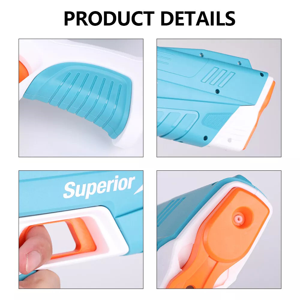 Water Gun Pistol Soaker Powerful Long Range Super Pump Kids Electric Water Gun – Blue