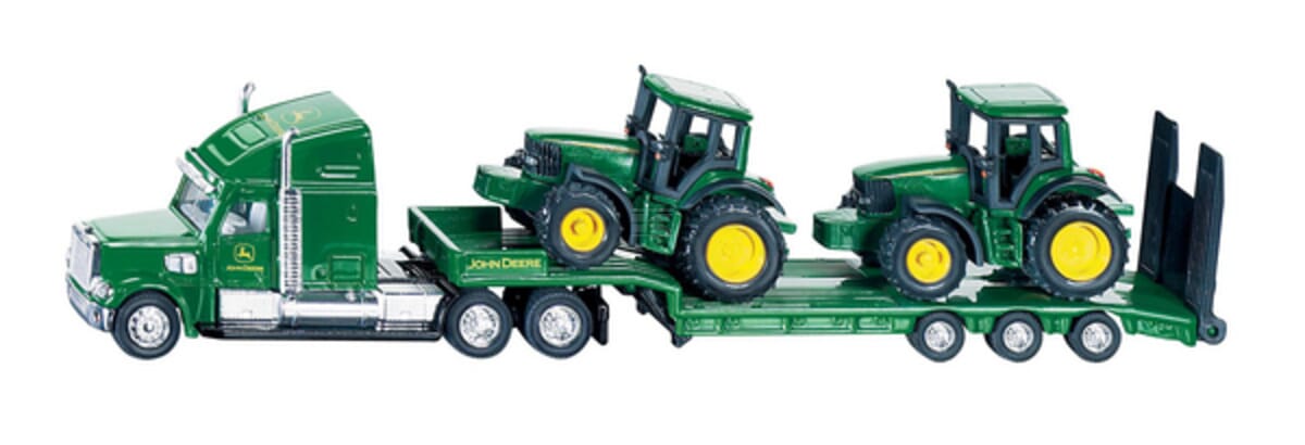 Siku S01837 Low loader with 2 John Deere Tractors