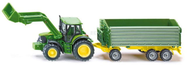 Siku S01843 John Deere with front loader and trailer