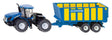 Siku S01947 New Holland with silage trailer