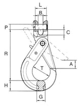 Cartec Chain Hook with Safety Clip