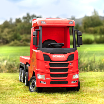 Official Scania 24V Red Ride-On Truck & Trailer