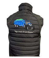 KIDS IMPACT HYBRID GILET  BLUE TRACTOR & TRAILER