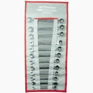 Jefferson 12-piece reversible ratchet spanner set