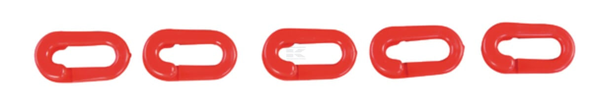 Plastic Link Chain red / white