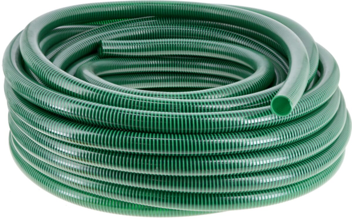 Green PVC suction and delivery hoses
