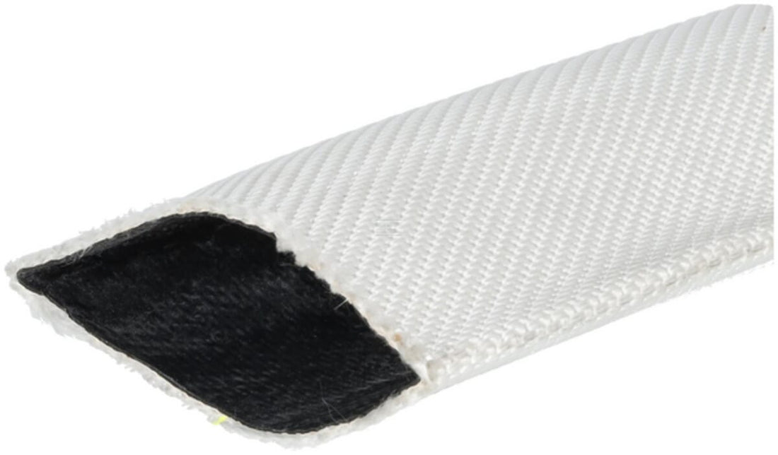 Fire hose flat rollable, synthetic white