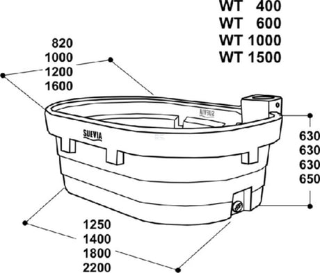 Drinking Bowl model WT 200-1500 Suevia