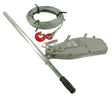 Hoist cable with lever pipe