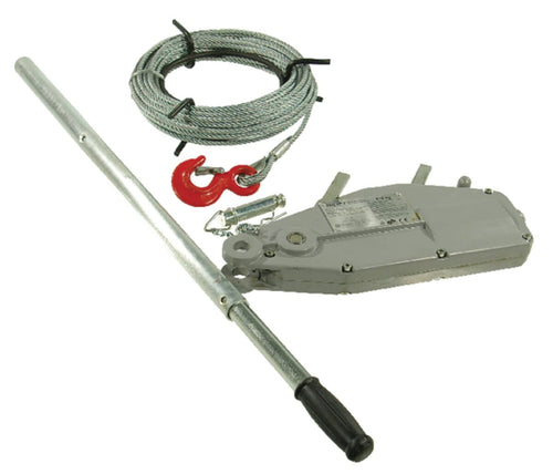 Hoist cable with lever pipe