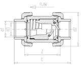 VdL PVC Check valve c/w sleeve