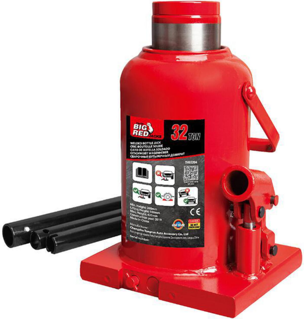 Big Red Hydraulic bottle jacks