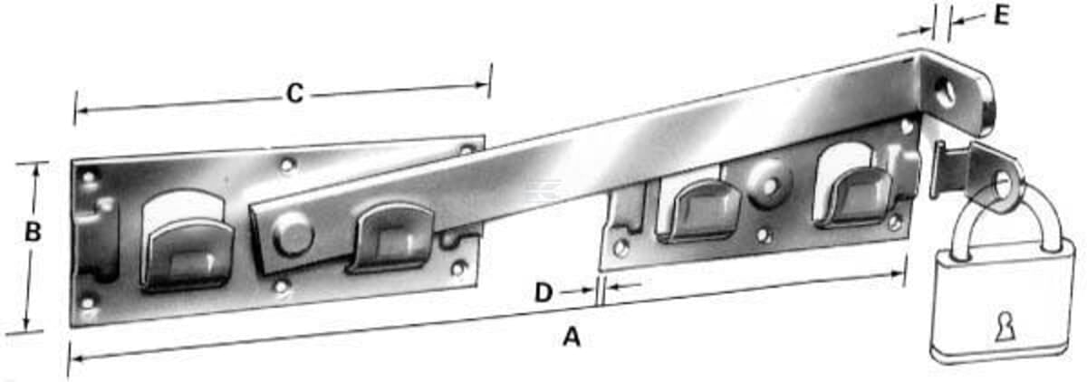 Kick Over Gate Latch