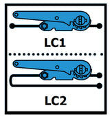 Lashing strap 25mm with clamp buckle, 1-piece without hook