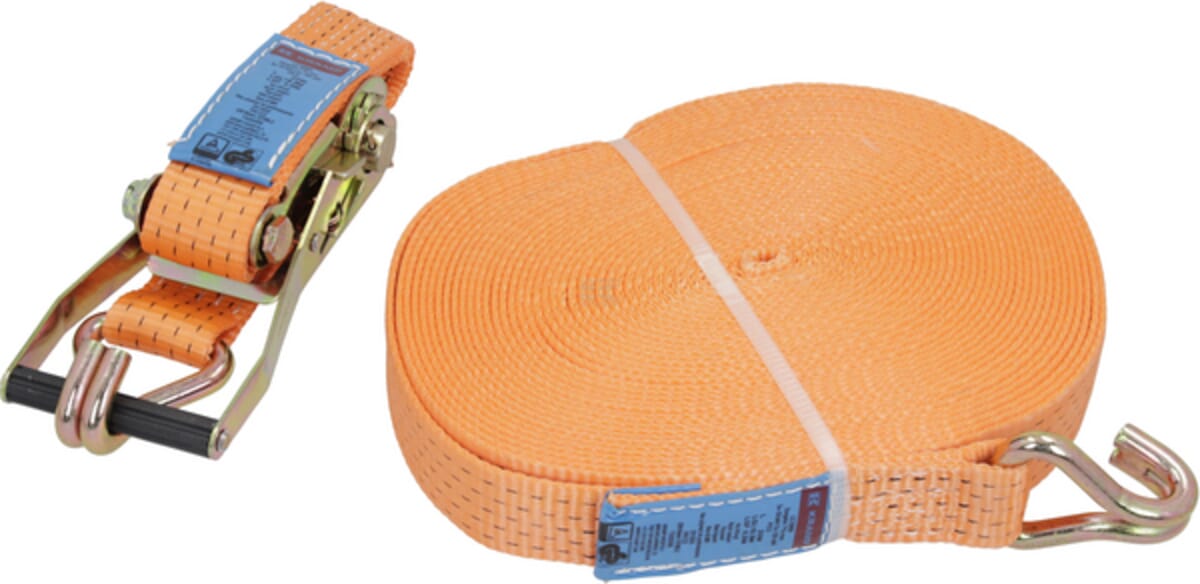 Lashing strap type 50E-50mm, 2-piece with narrow pointed hook
