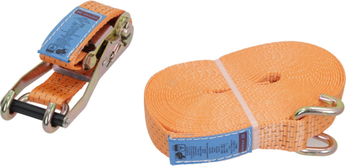 Lashing strap type 50E-50mm, 2-piece with claw hook