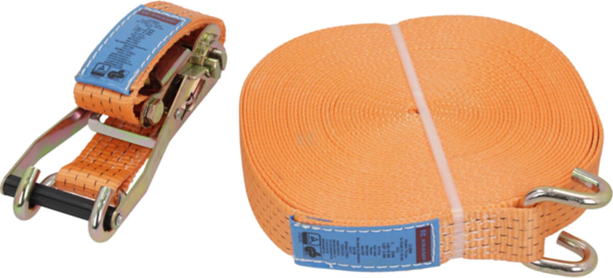 Lashing strap type 50E-50mm, 2-piece with claw hook