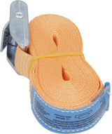 Lashing strap 25mm with clamp buckle, 1-piece without hook