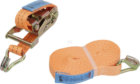 Lashing strap type 25B-25mm, 2-piece with narrow pointed hook