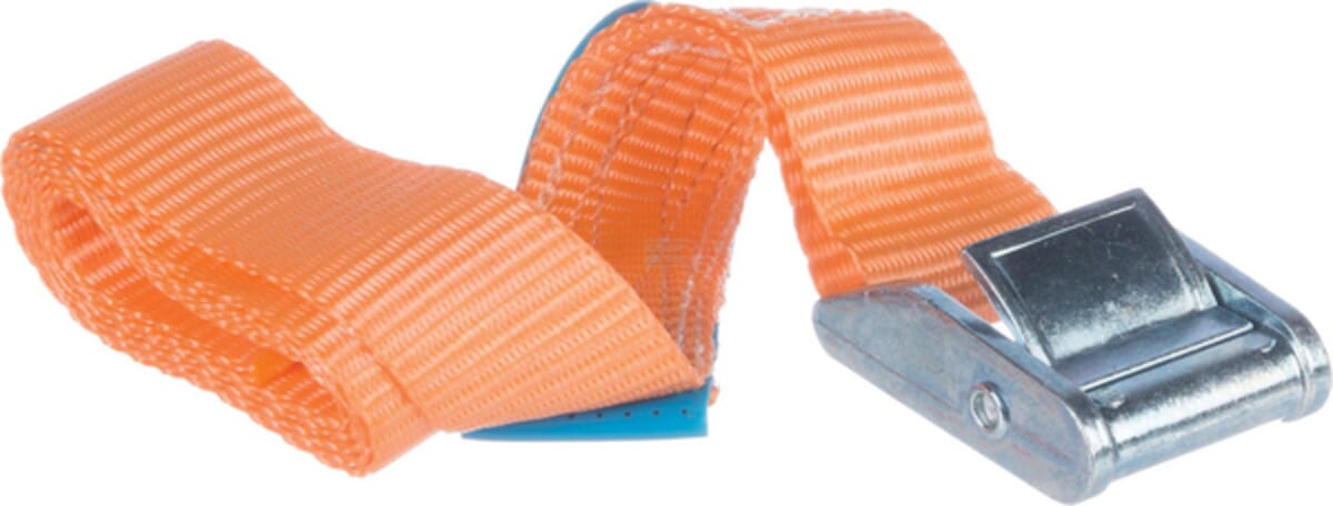 Lashing strap 25mm with clamp buckle, 1-piece without hook