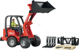 Bruder U02191 Schäffer 2034 Compact loader with play figure and accessories