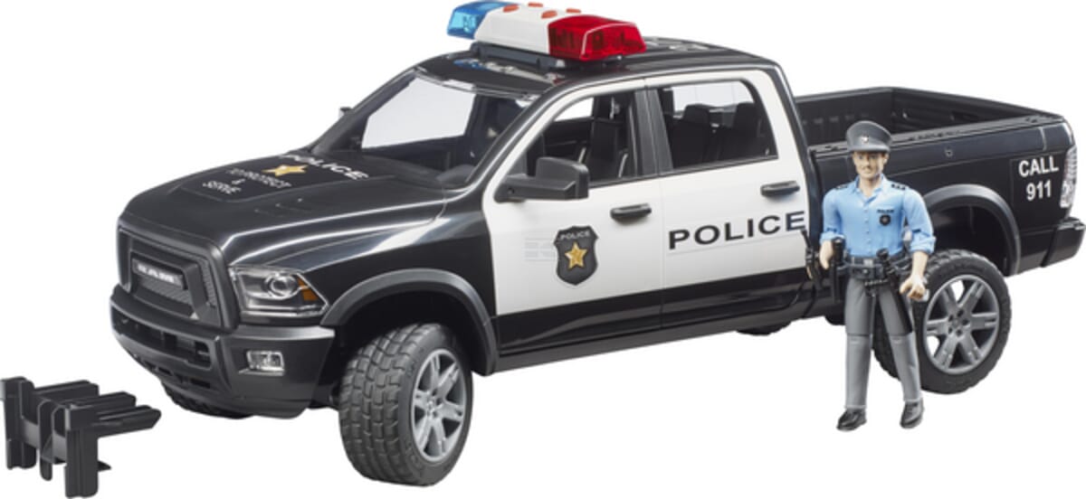 Bruder U02505 RAM 2500 police pickup with policeman