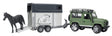 Bruder U02592 Land Rover Defender with horse box