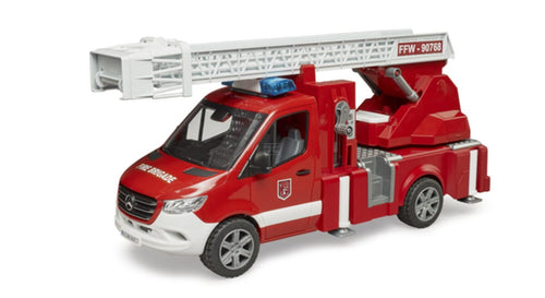 Bruder U02673 MB Sprinter Fire Truck with ladder, water pump and Light & Sound Module
