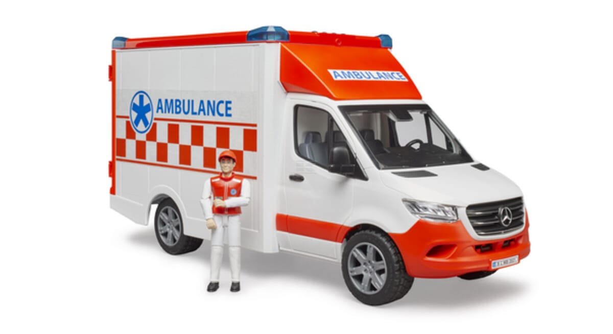 Bruder U02676 MB Sprinter Ambulance with driver and light & sound module