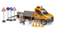 Bruder U02677 MB Sprinter roadwork van with driver, Light & Sound Module and accessories