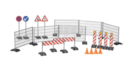 Bruder U62007 Construction set, railings, site signs, barrow and pylons