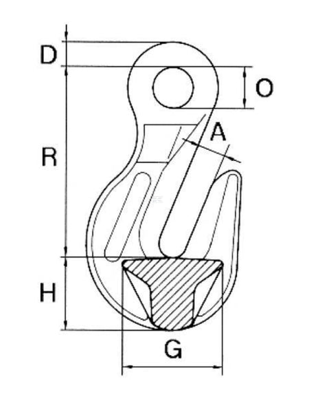 Cartec Chain Shortening Eye Hook