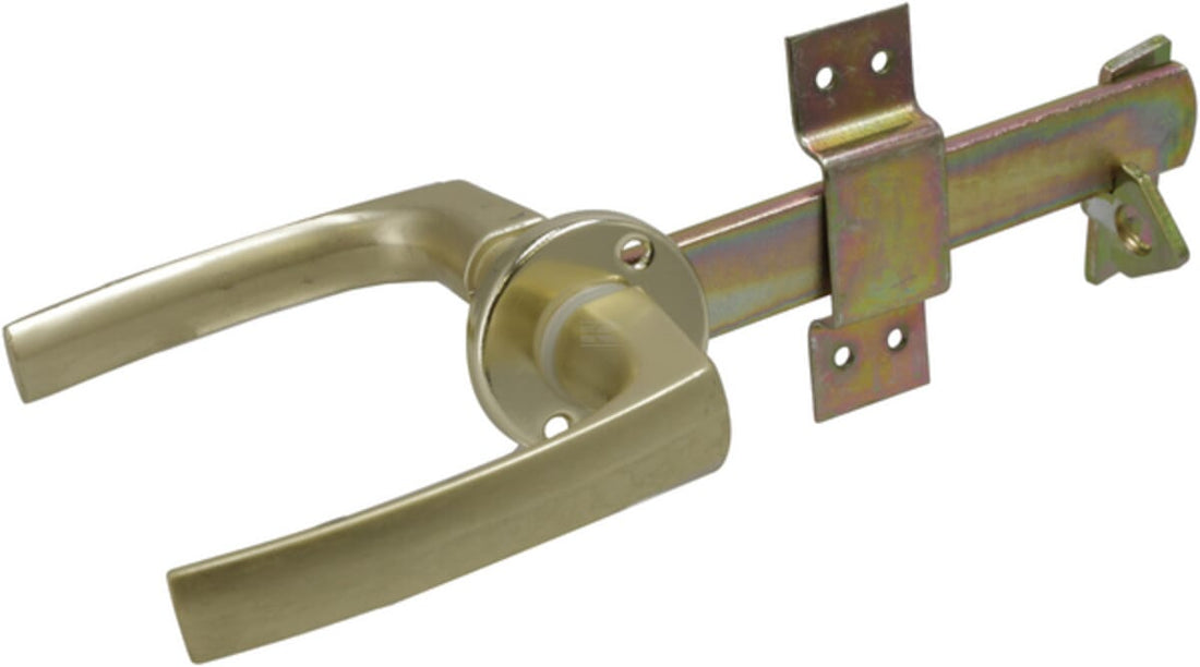 Garden door lock with aluminium door handle