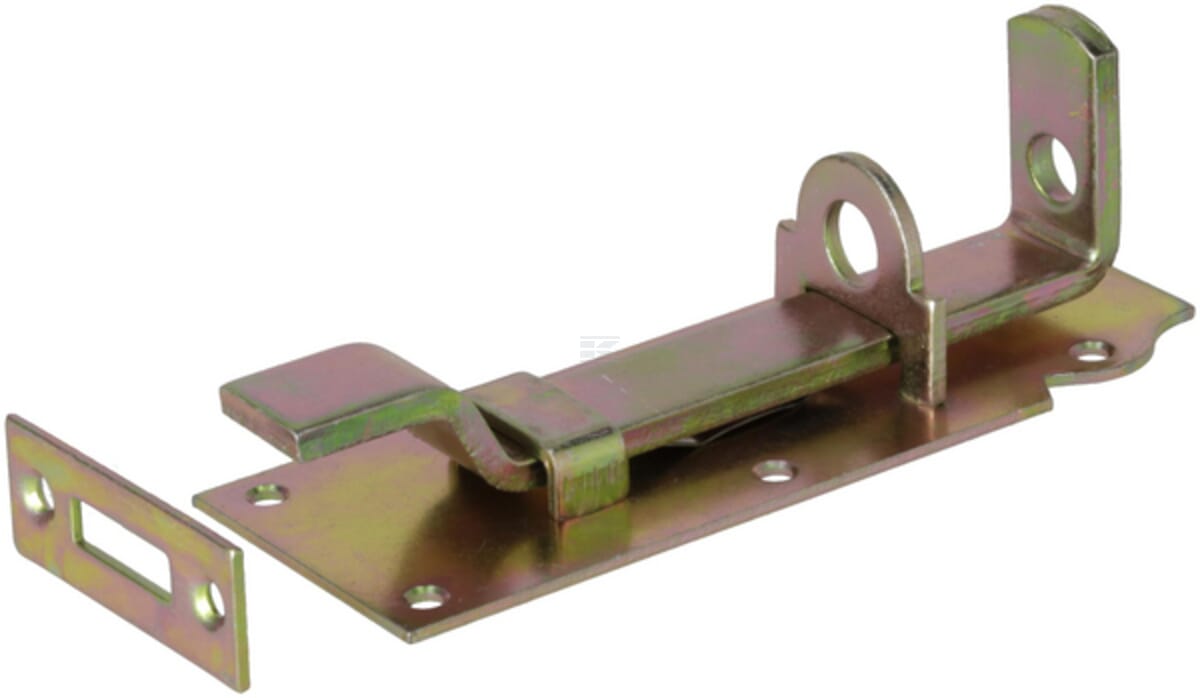 Bolt for lock curved