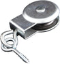 Sash pulley with screw eye, zinc plated