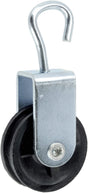 Pulley with rotating hook, aluminium