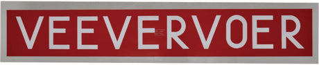 WB Traffic sign "veevervoer"(life stock)