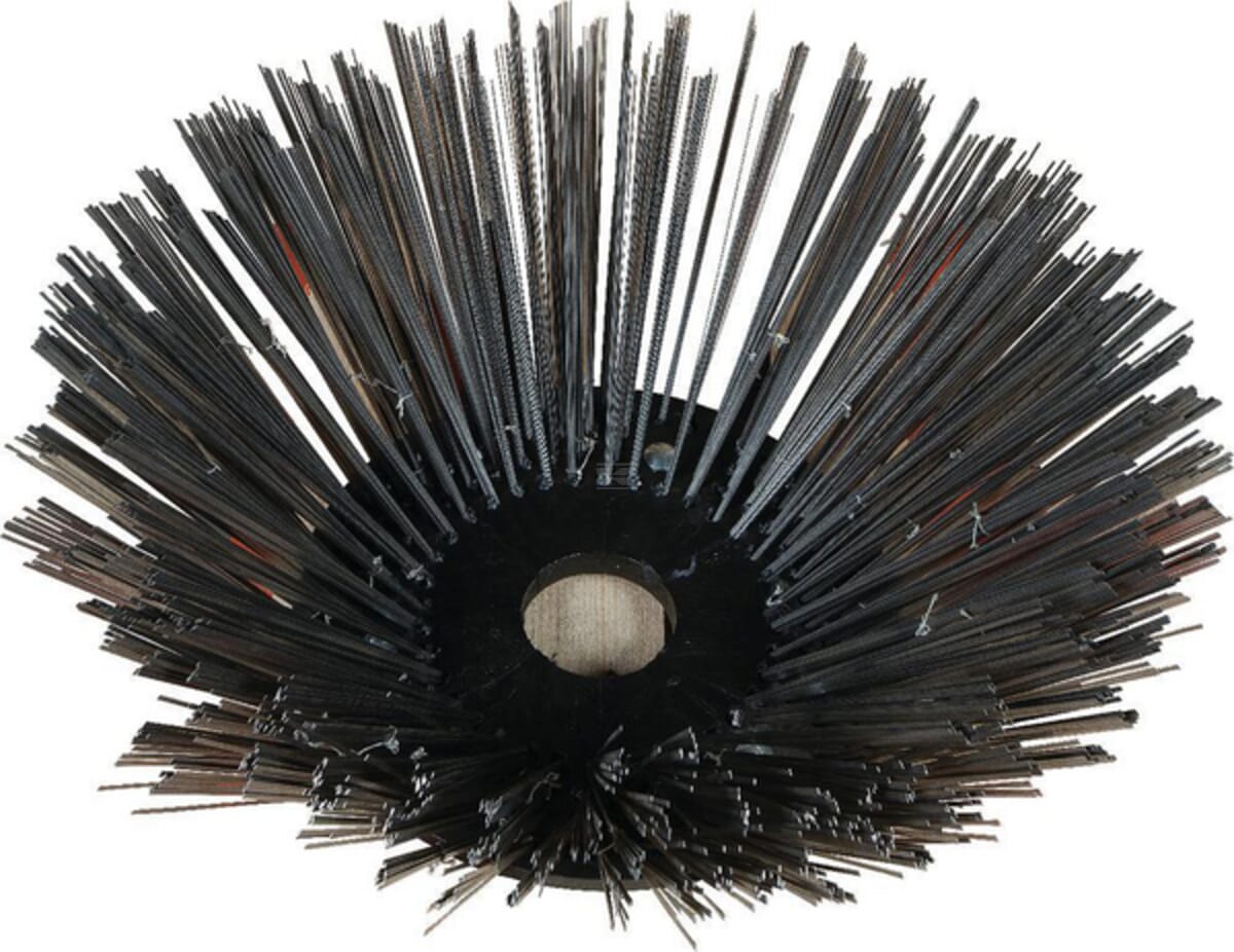 Weed brushes of flat spring steel, light version