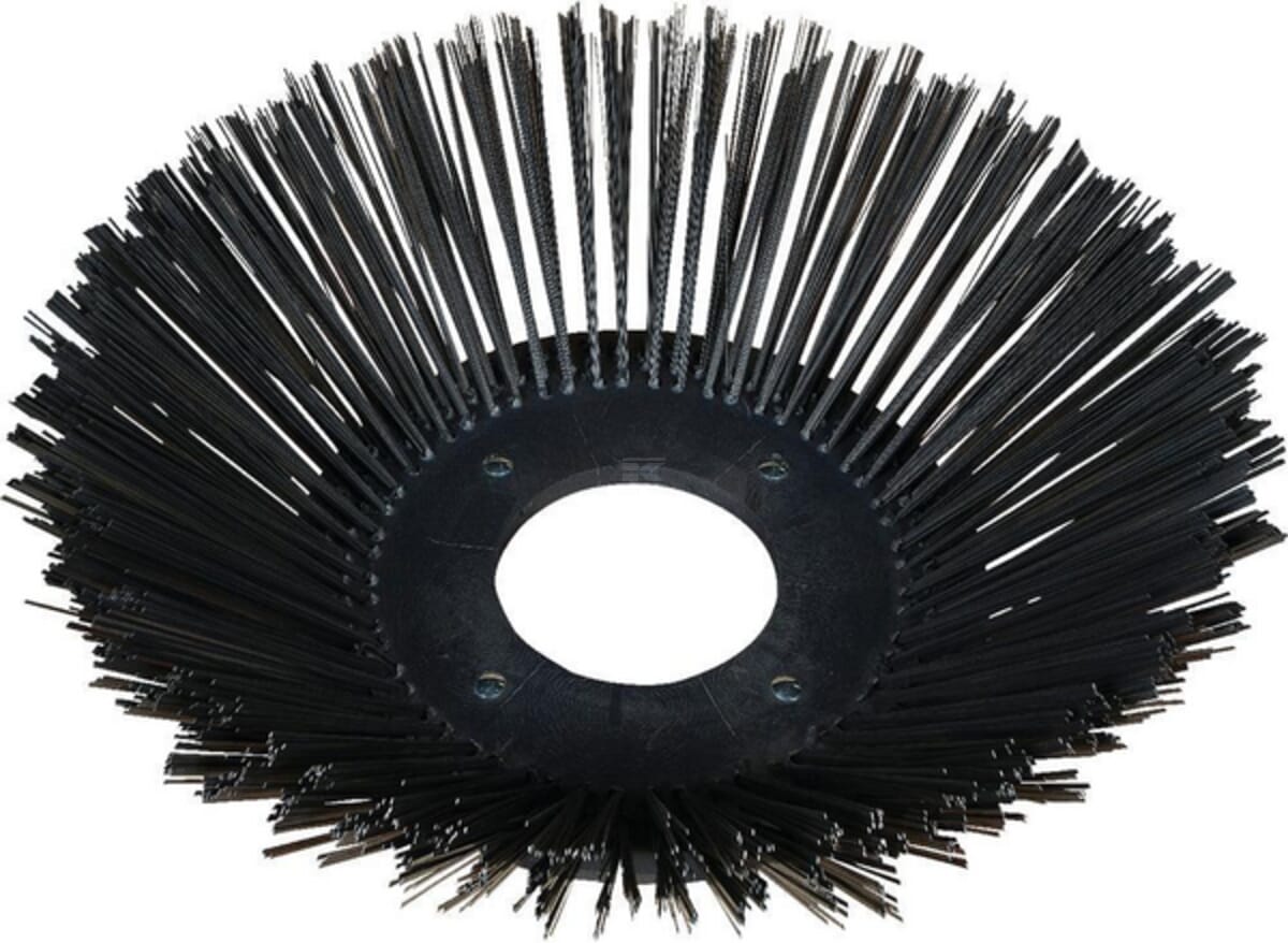 Weed brushes of flat spring steel, light version
