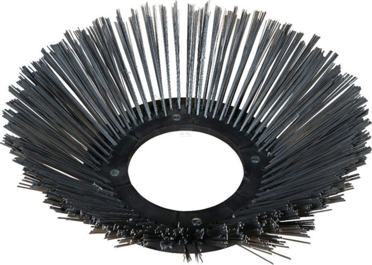 Weed brushes of flat spring steel, light version