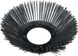 Weed brushes of flat spring steel, light version