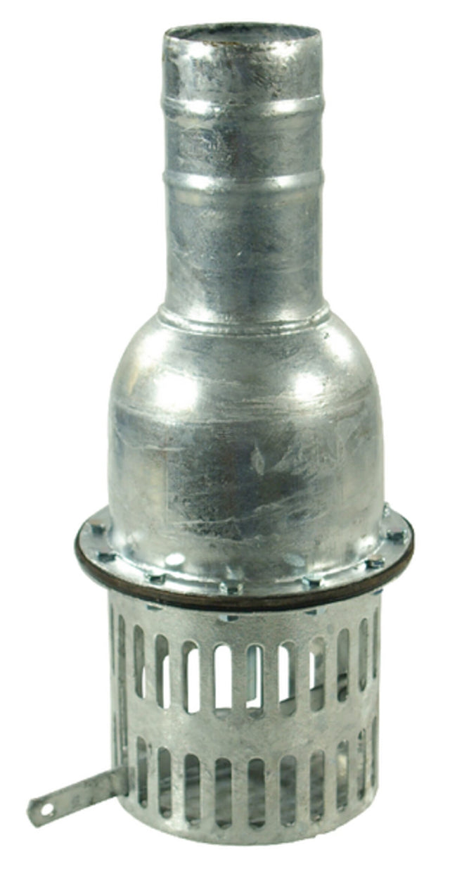 Zinc-plated steel suction strainers with foot valve
