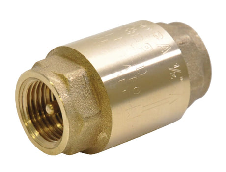 Heavy brass check valve female - female