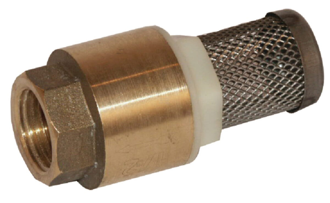 Non returnable foot valve with S.S. screen