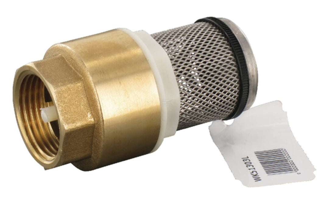 Non returnable foot valve with S.S. screen